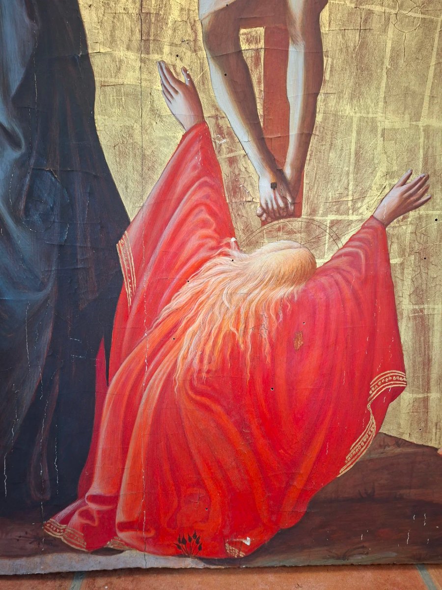 Crucifixion sur table et fond or, par Masaccio-photo-6