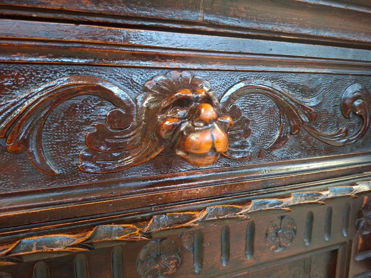 Neo-renaissance Walnut Sideboard-photo-3