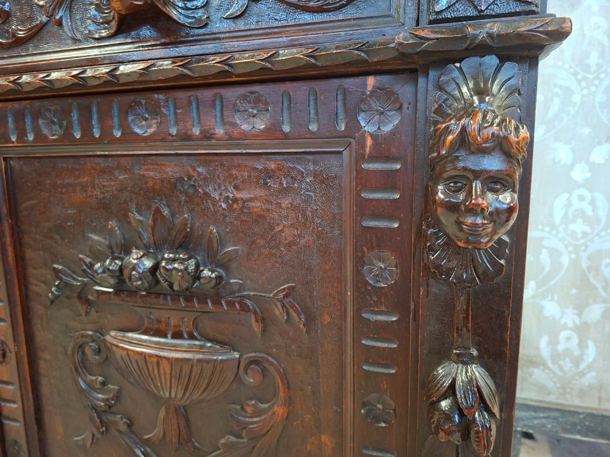 Neo-renaissance Walnut Sideboard-photo-4