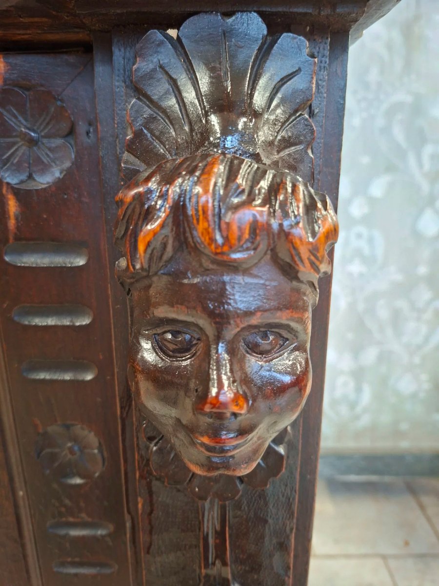 Neo-renaissance Walnut Sideboard-photo-1