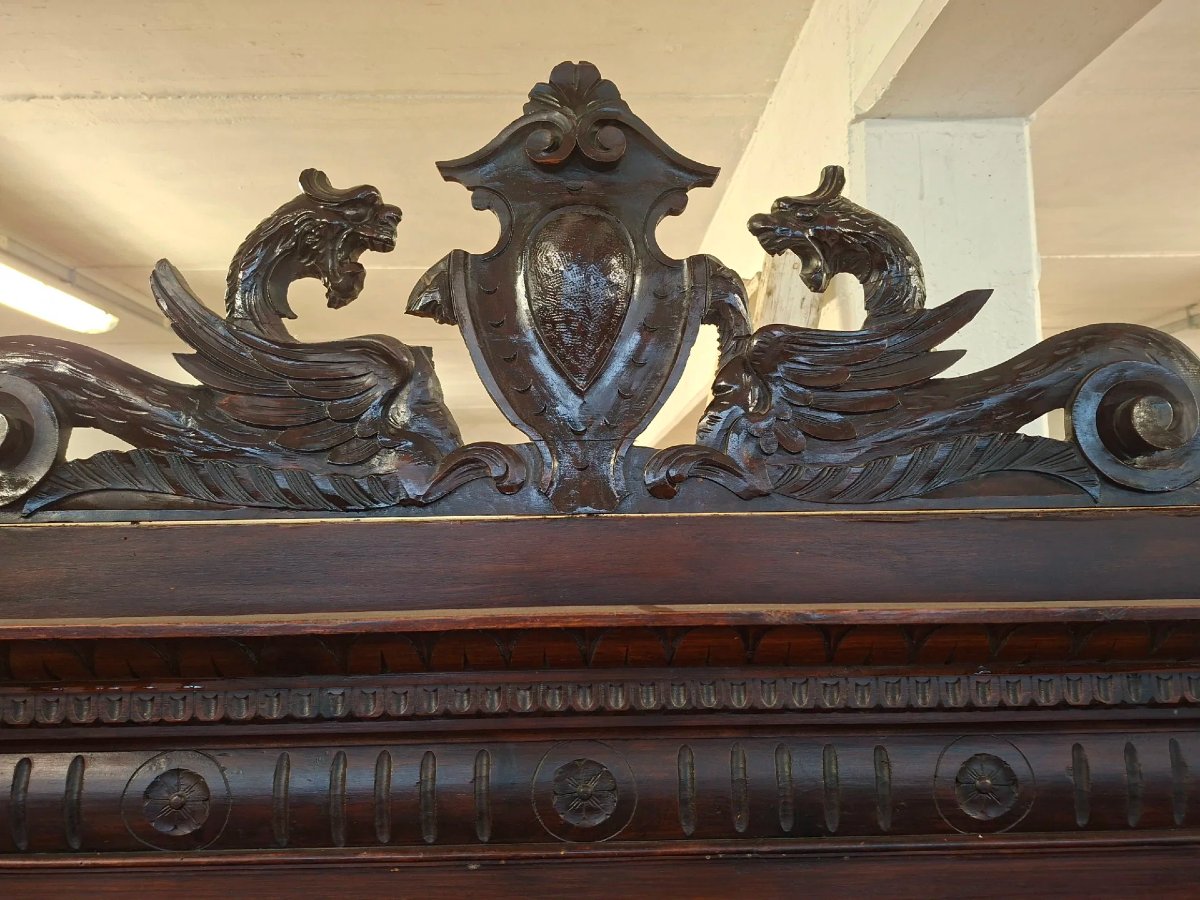 Neo-renaissance Walnut Sideboard-photo-6