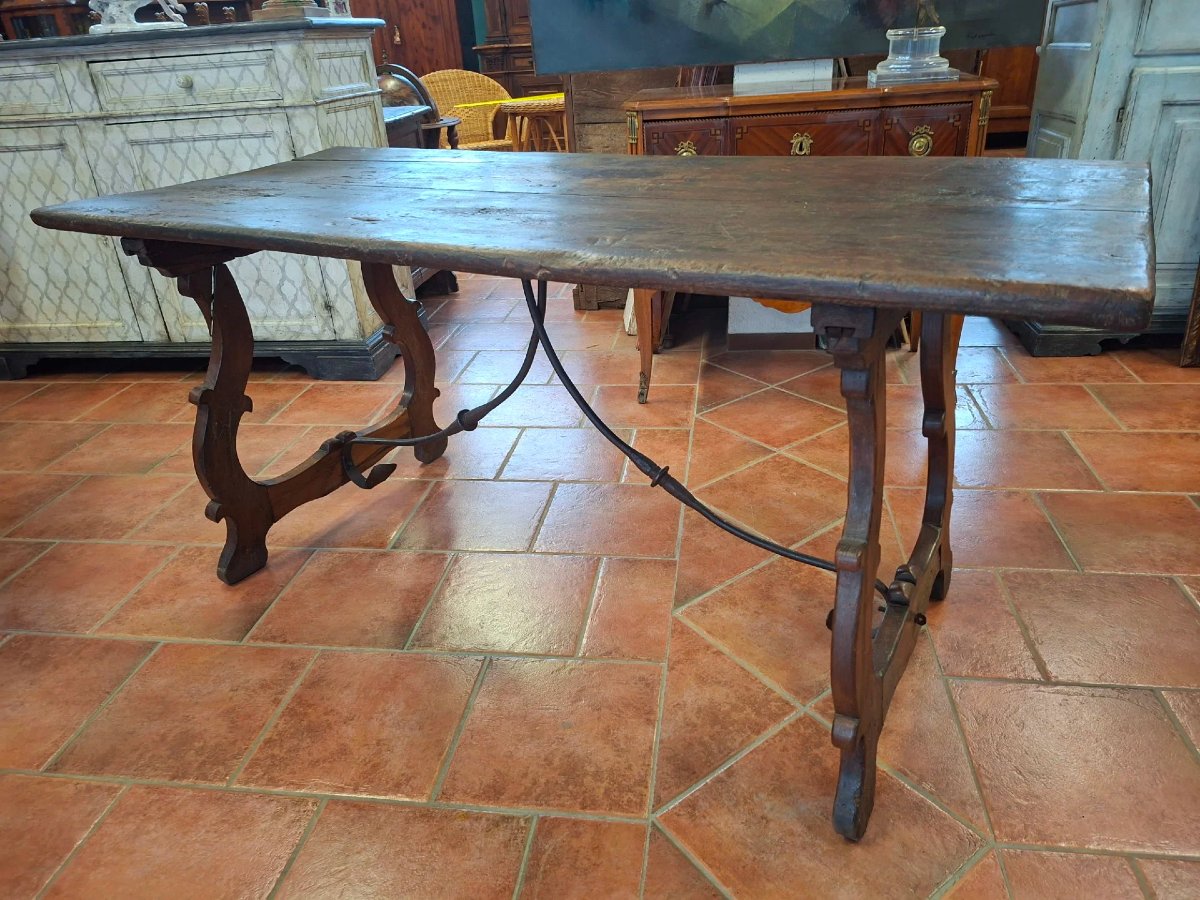 Chestnut Lyre Table-photo-1