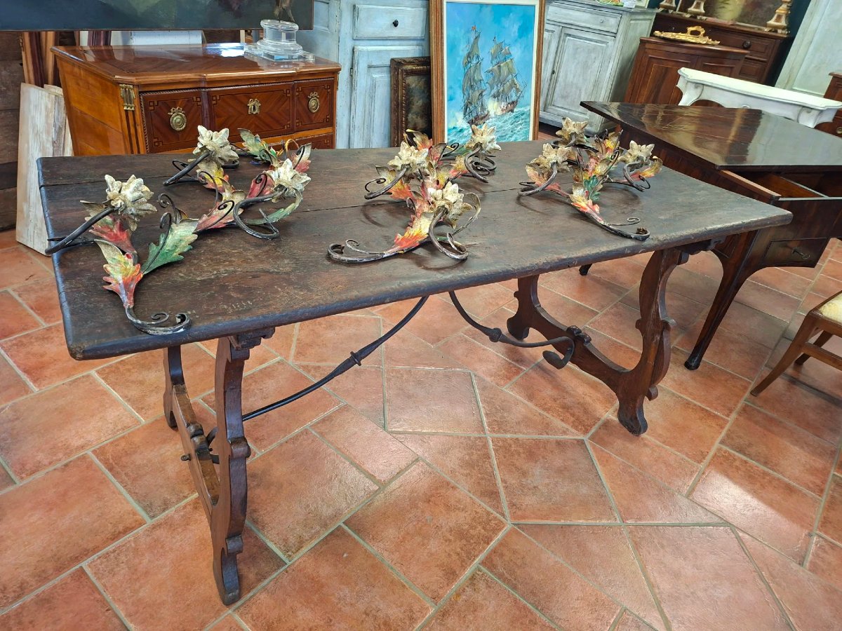Chestnut Lyre Table-photo-4