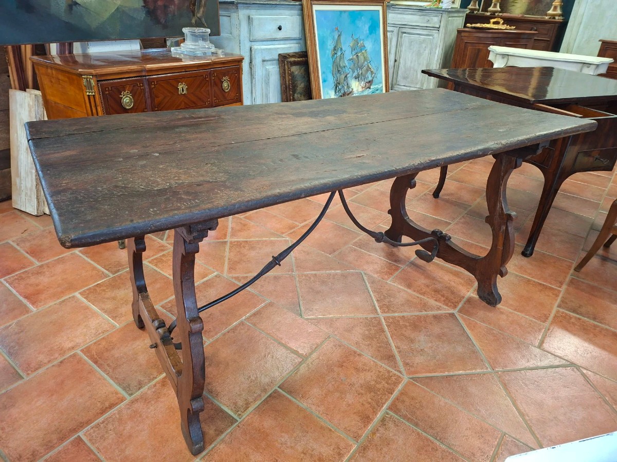 Chestnut Lyre Table