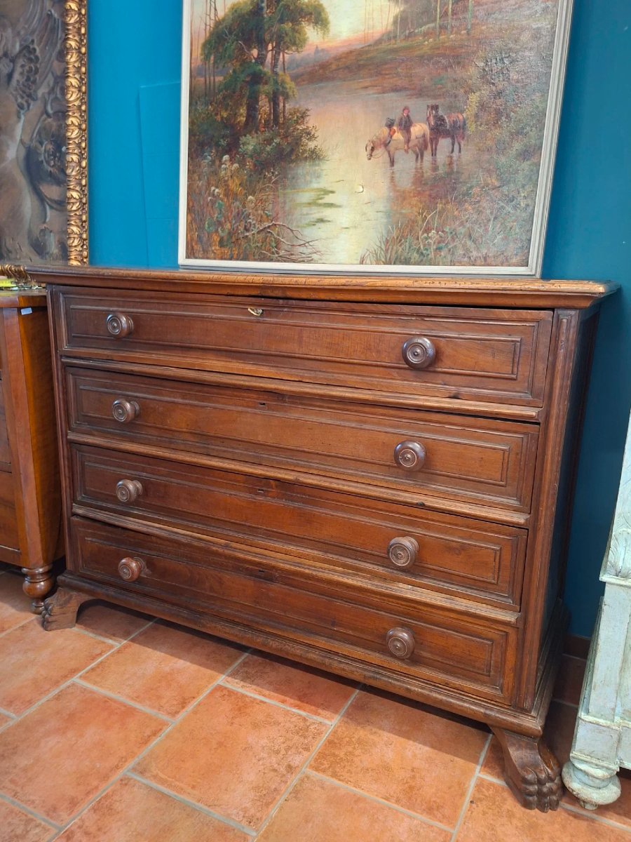 17th Century 4-drawer Walnut Dresser-photo-4