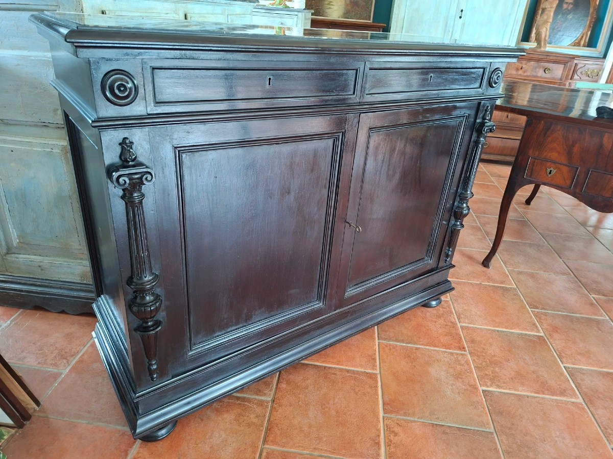  Napoleon III Style Ebonized Mahogany Sideboard