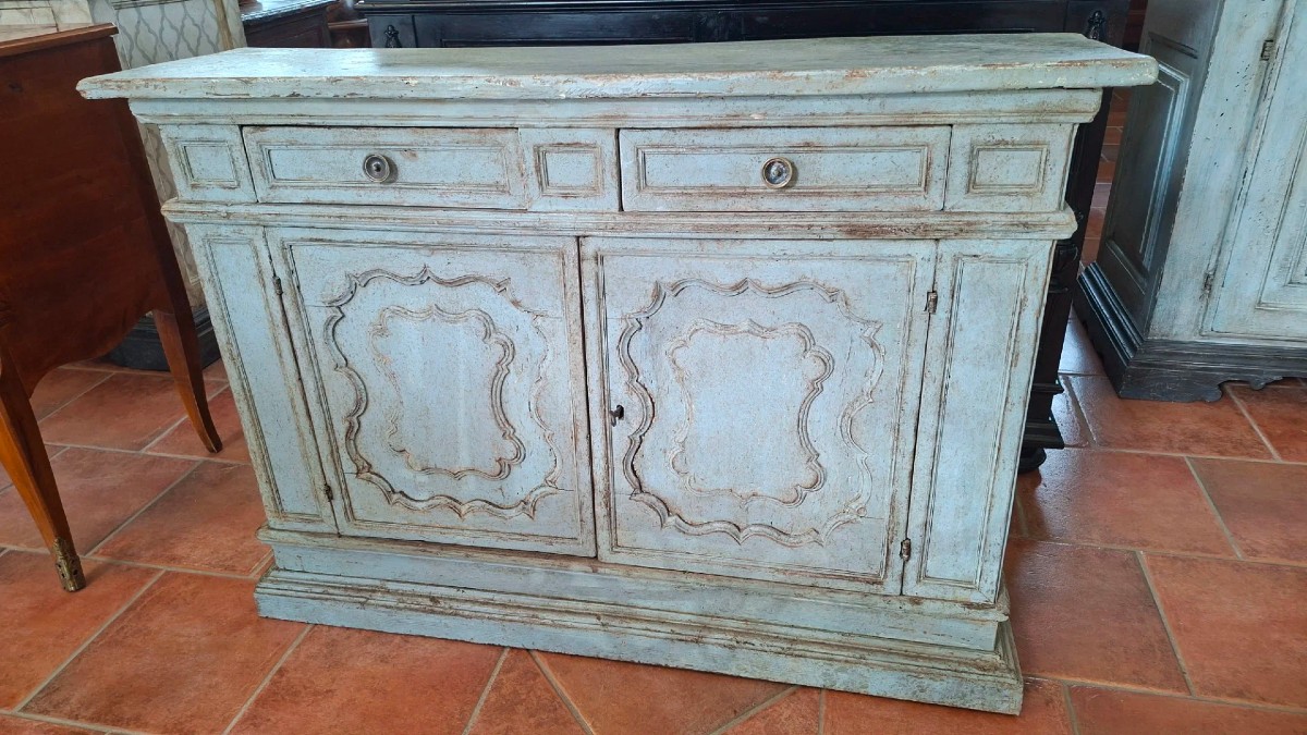 Painted Walnut Sideboard