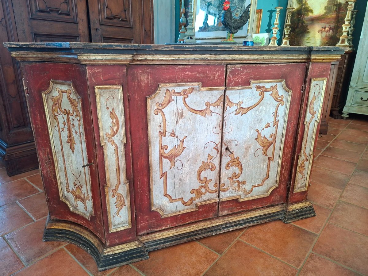 Placard de style XVIIIe siècle peint-photo-1