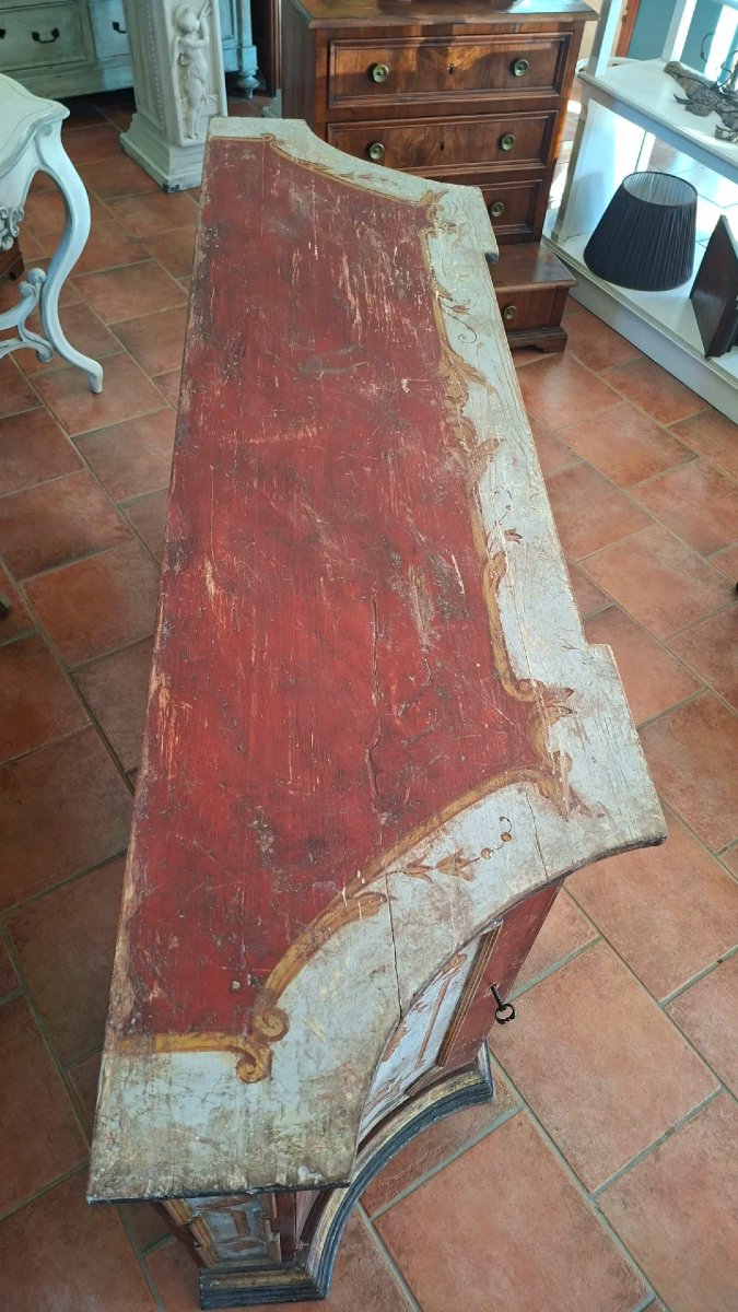 Placard de style XVIIIe siècle peint-photo-3