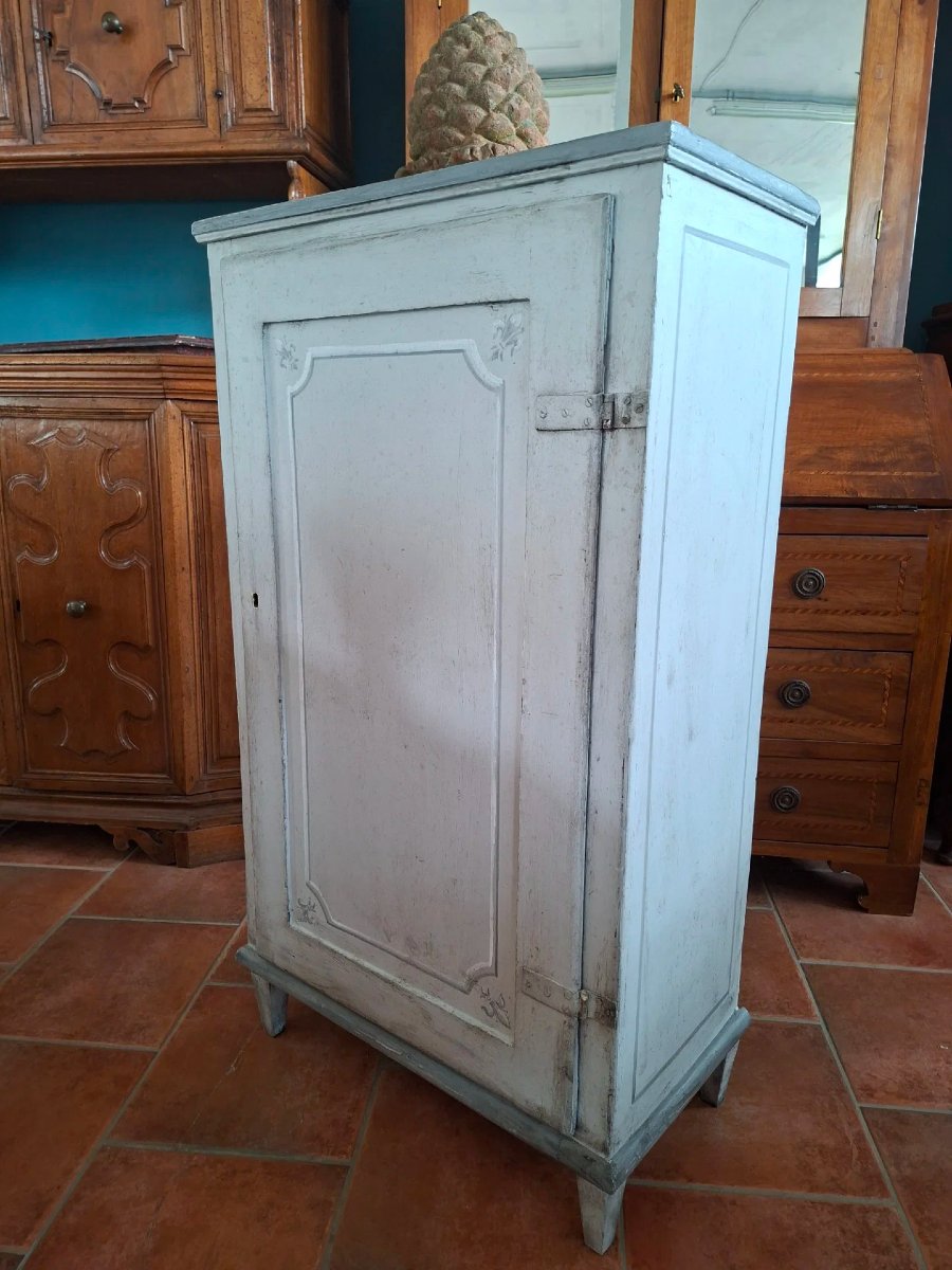  Créneau vertical à une porte Louis XVI peinte-photo-2