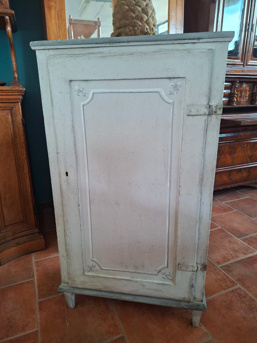  Créneau vertical à une porte Louis XVI peinte