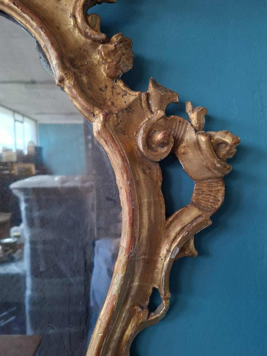 Miroir doré du XVIIIe siècle-photo-3