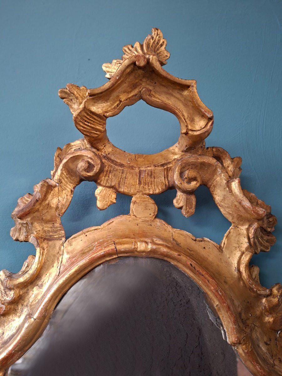 Miroir doré du XVIIIe siècle-photo-4