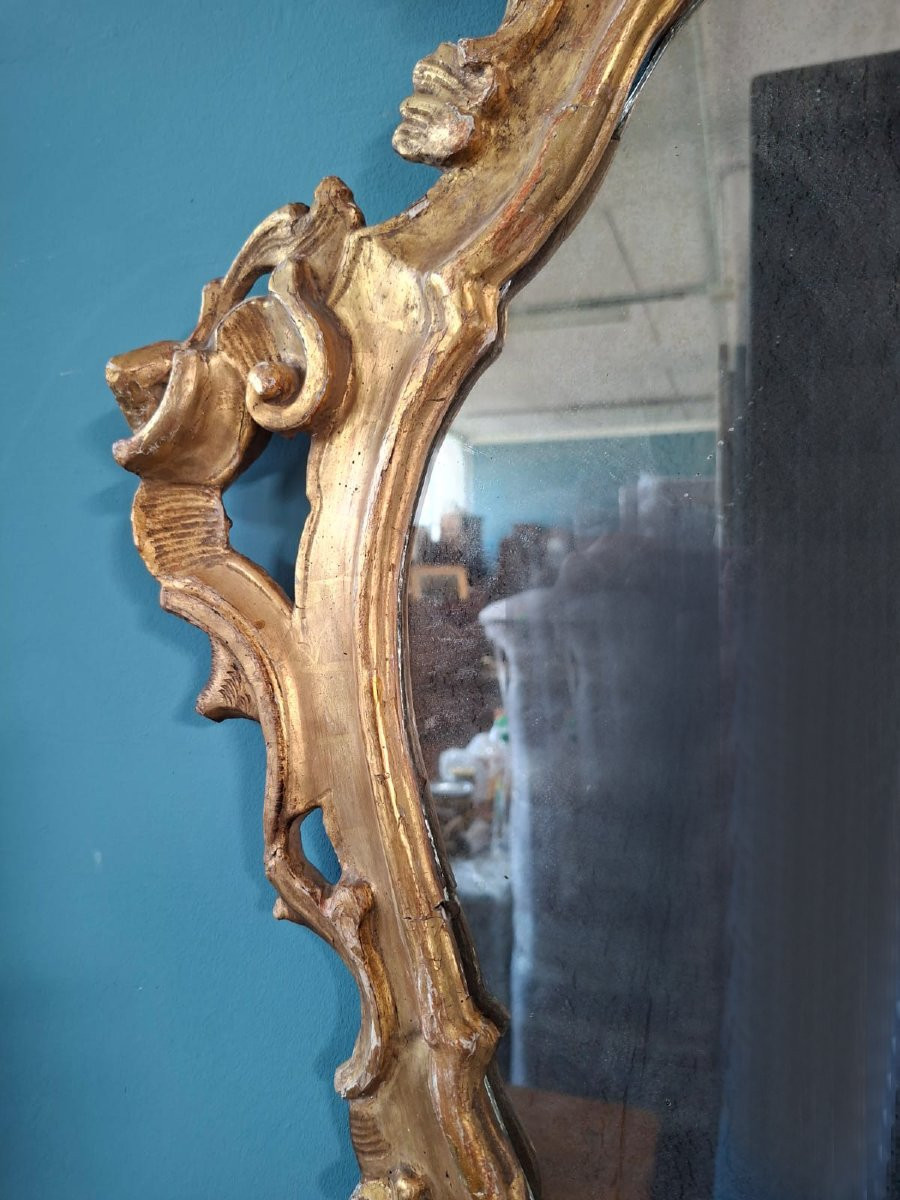 Miroir doré du XVIIIe siècle-photo-1