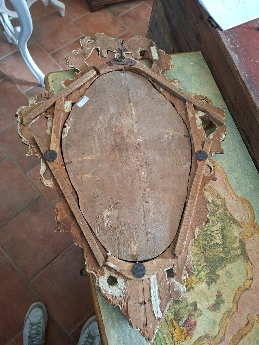 Miroir doré du XVIIIe siècle-photo-5