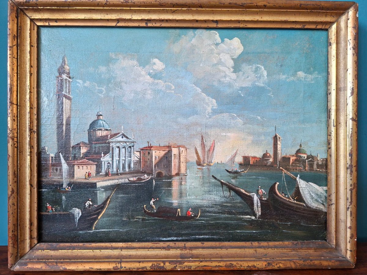Venice, Oil On Canvas With Frame