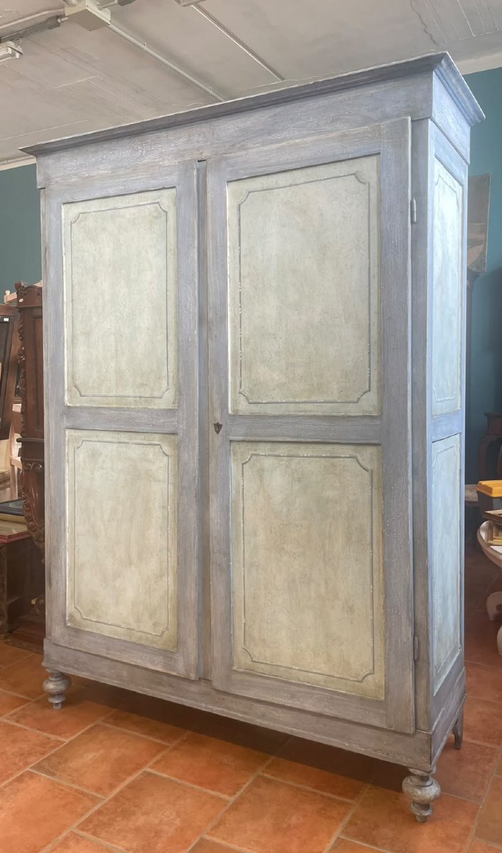 Armoire peinte du XIXe siècle-photo-2