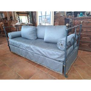 Early '800 Painted Iron Sofa Bed