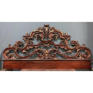 Painted And Gilded Headboard