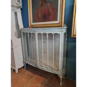 Vitrine Laquée Et Bombée Du "xixe Siècle