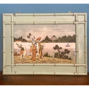Large Painted Pottery, Dated 1862