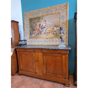 Magnifique grand buffet en noyer fileté
