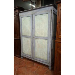 19th Century Wardrobe Painted