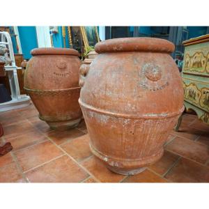 Pair Of 19th-century Terracotta Orcs, Montecchio Factory,