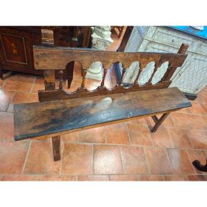 Panca fratina en noyer et châtaignier du XVIIIe siècle