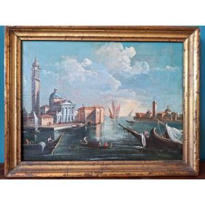 Venise, huile sur toile avec cadre