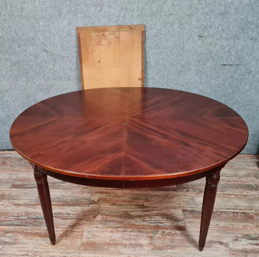 Art Deco Period Table With Extensions In Mahogany Circa 1920 (305 Cm)-photo-5