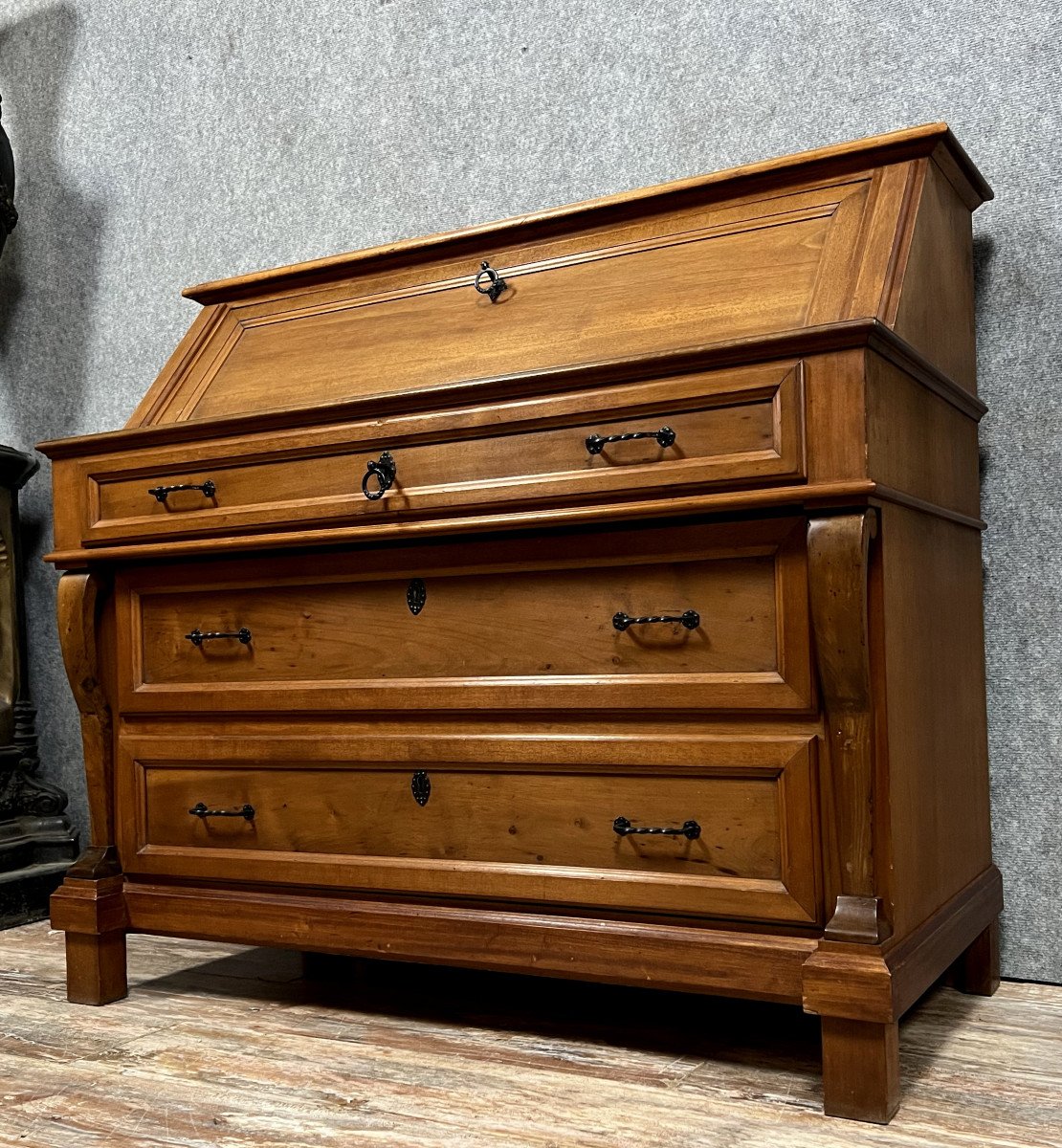 Empire Style Scriban Dresser In Solid Wood-photo-5