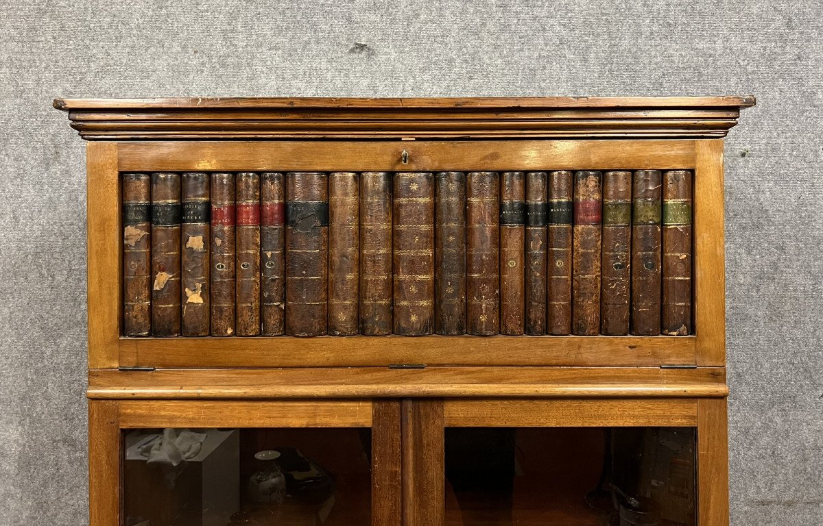 Meuble Bibliothéque De Notaire A Secrétaire Dissimulé époque Napoléon III -photo-7