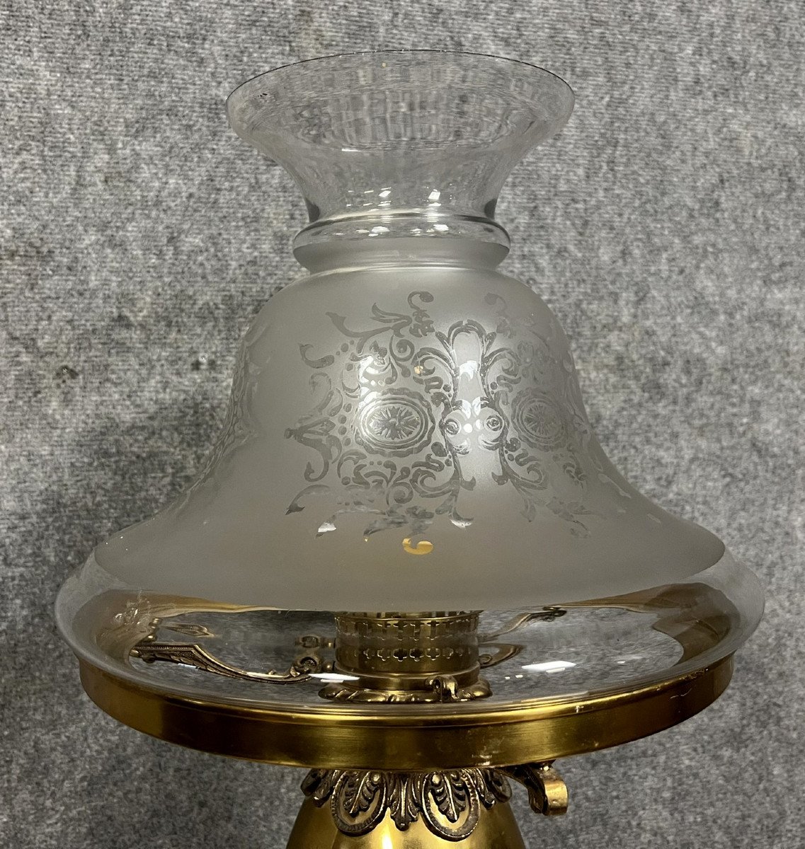 Monumentale Lampe A Pétrole époque Napoléon III -photo-3