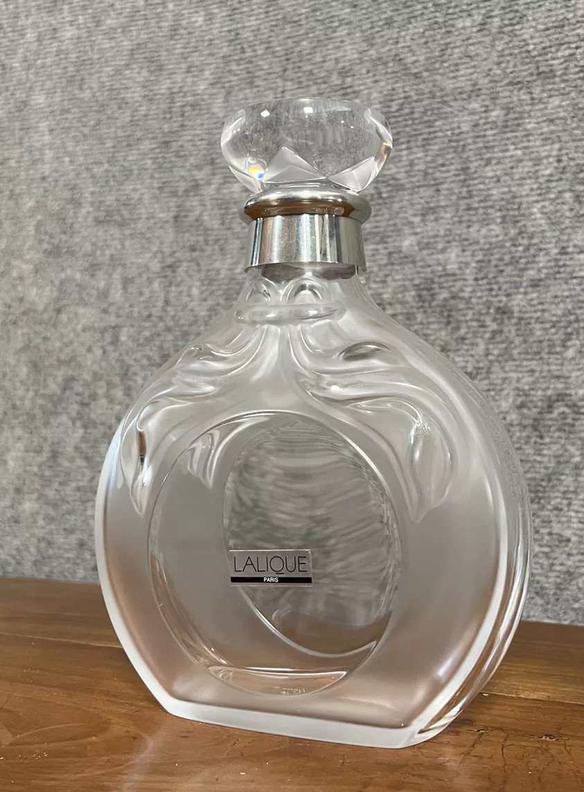  "lalique Carafe En Cristal édition Limitée Pour Le Cognac Château Paulet N° 656" -photo-1