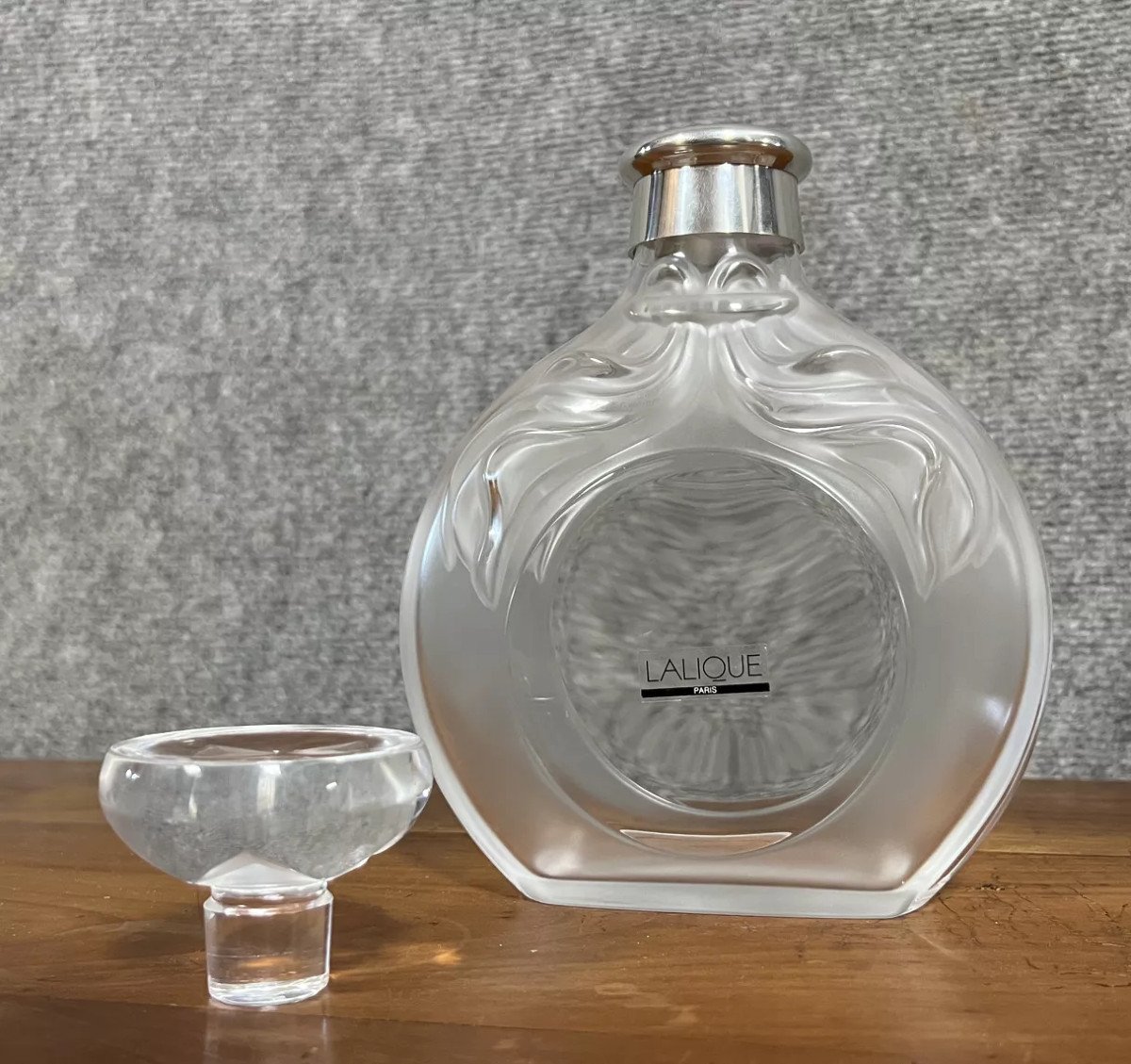  "lalique Carafe En Cristal édition Limitée Pour Le Cognac Château Paulet N° 656" -photo-2