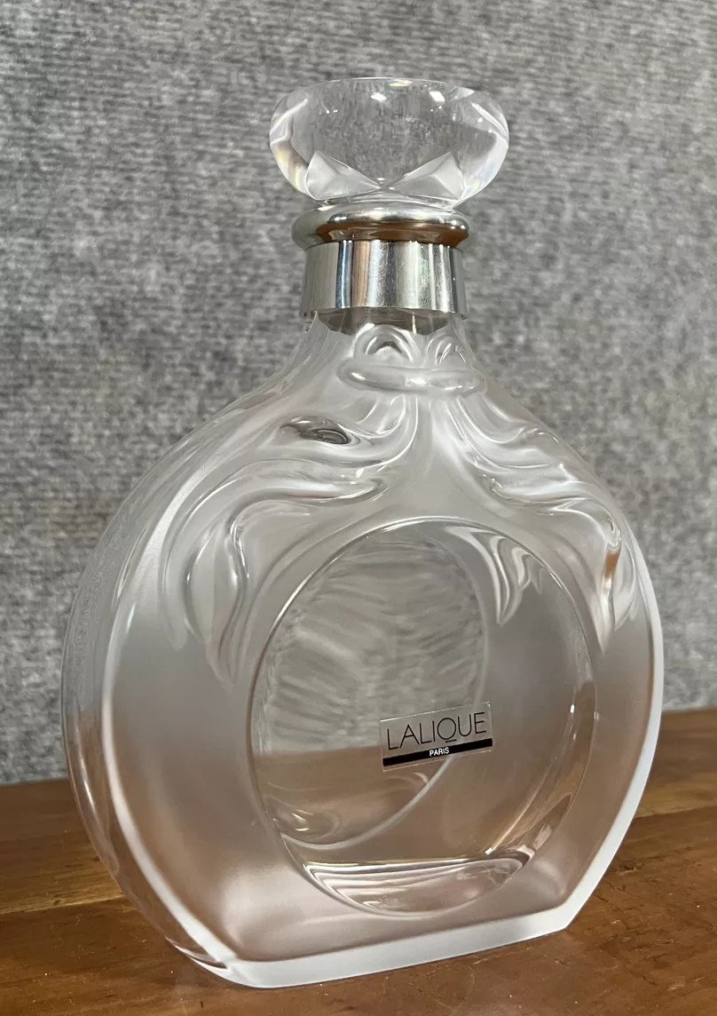  "lalique Carafe En Cristal édition Limitée Pour Le Cognac Château Paulet N° 656" -photo-4