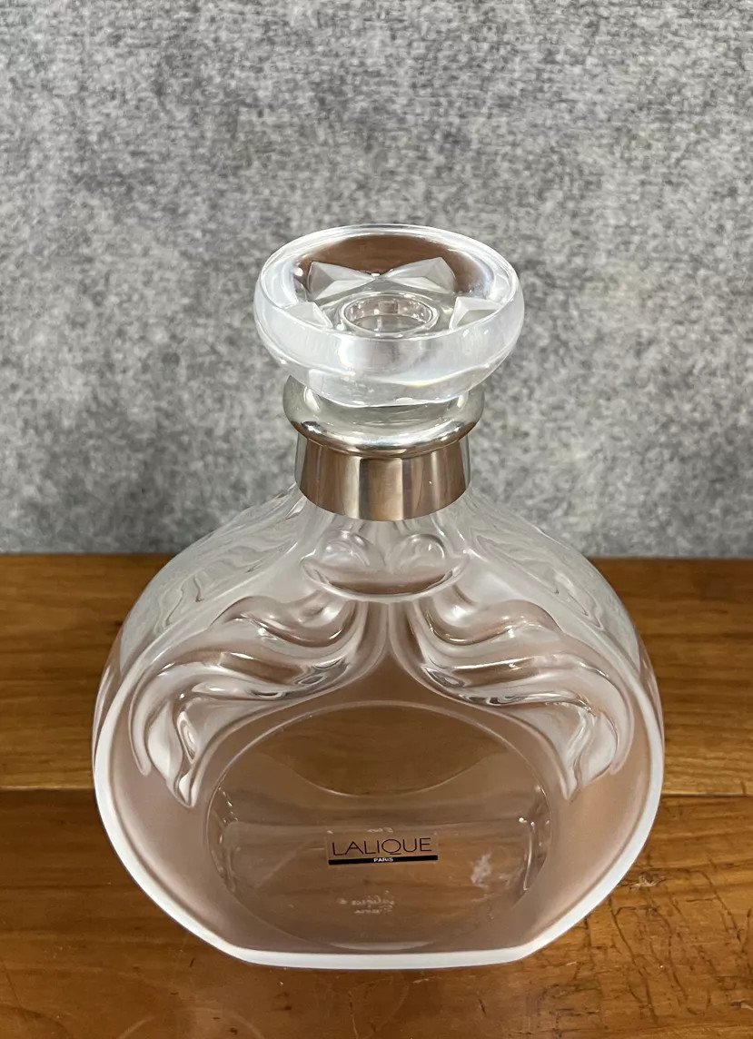  "lalique Carafe En Cristal édition Limitée Pour Le Cognac Château Paulet N° 656" -photo-5