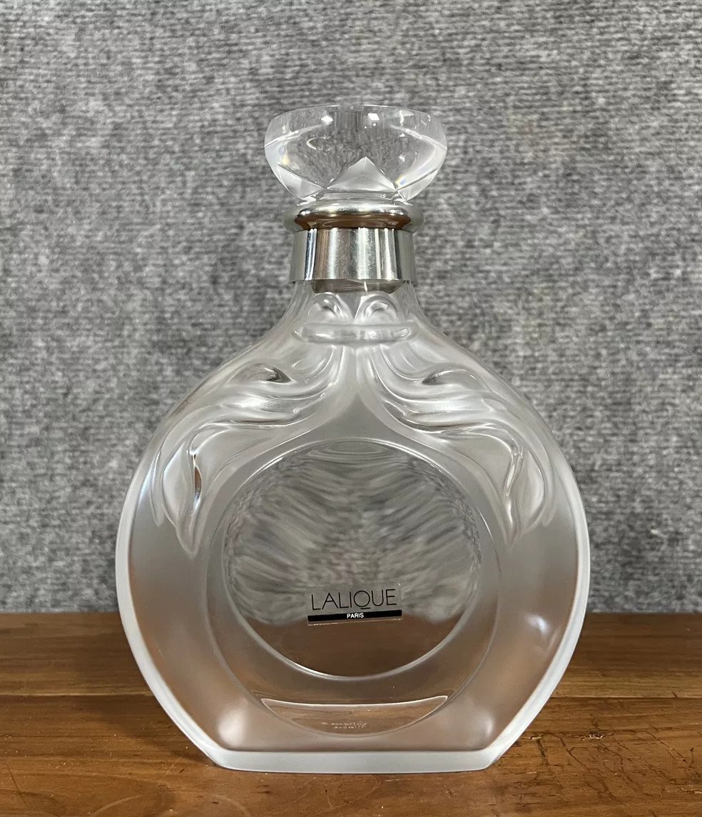  "lalique Carafe En Cristal édition Limitée Pour Le Cognac Château Paulet N° 656" 