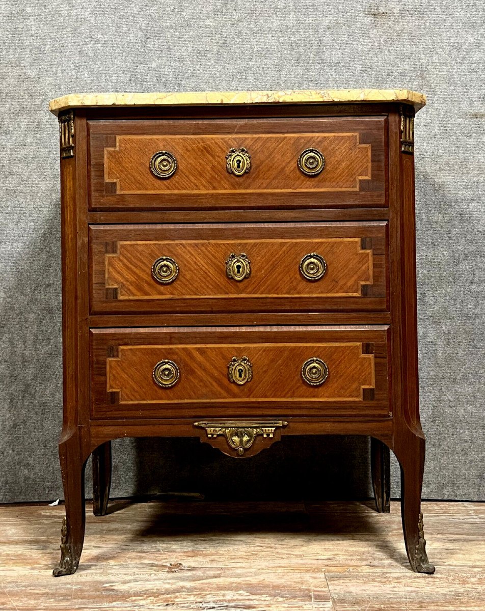 Louis XV / Louis XVI Lady's Commode In Marquetry 