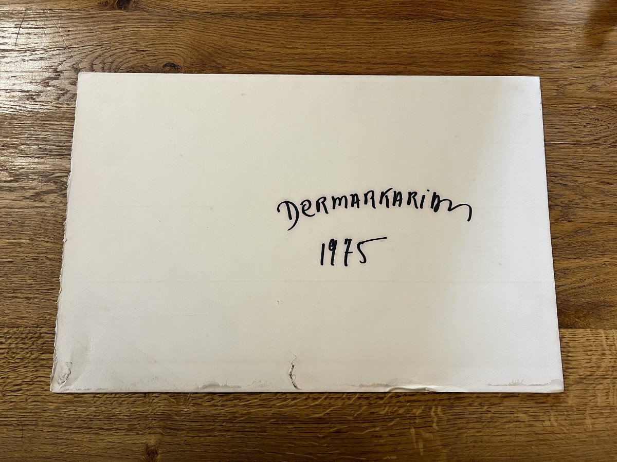 Maurice Der Markarian Circa 1975: Original Drawing On Vellum Paper No. 1 -photo-6
