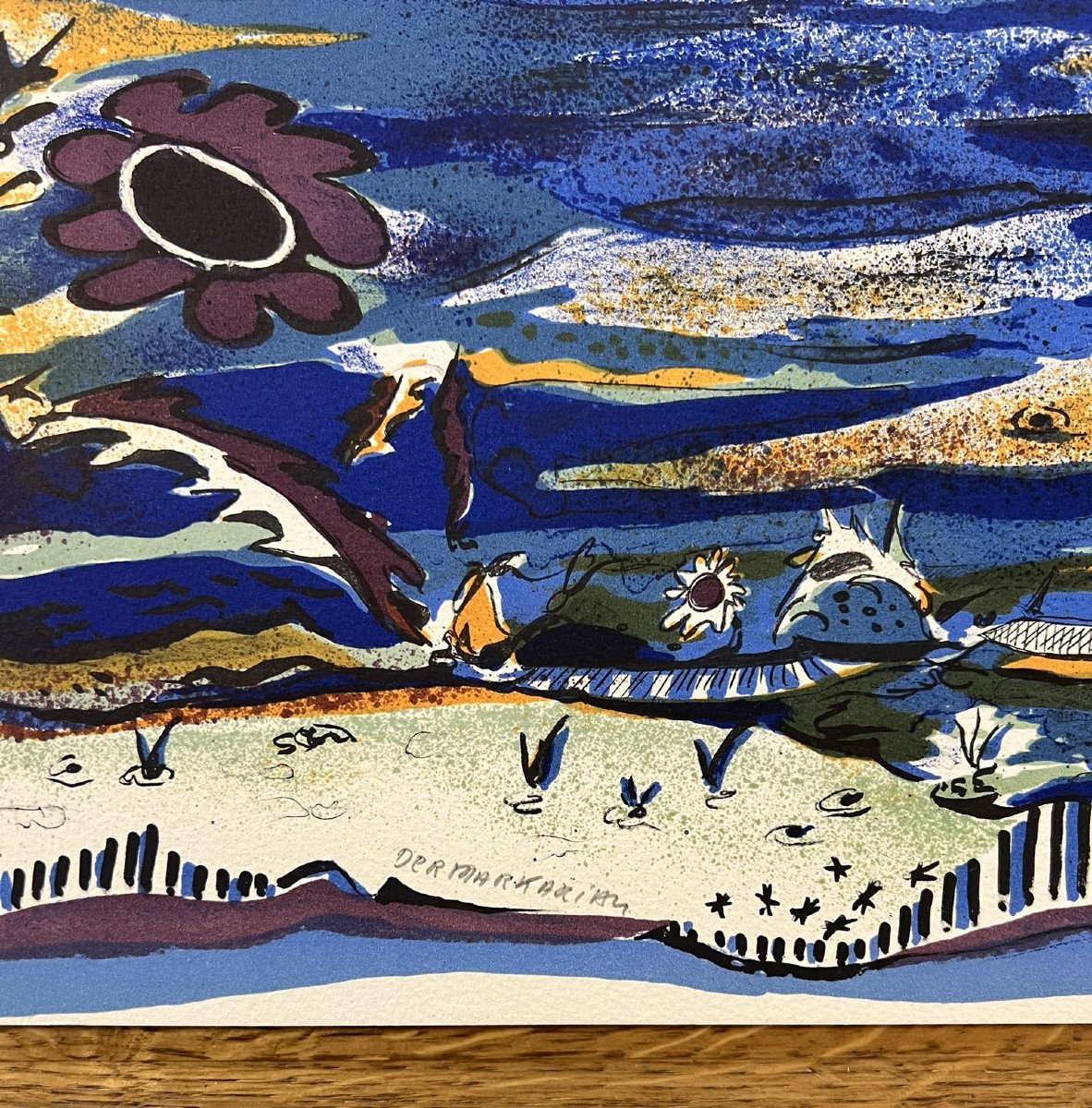 Maurice Der Markarian Circa 1975: “pirates Du Rhône” Watercolor And Gouache On Vellum Paper-photo-4