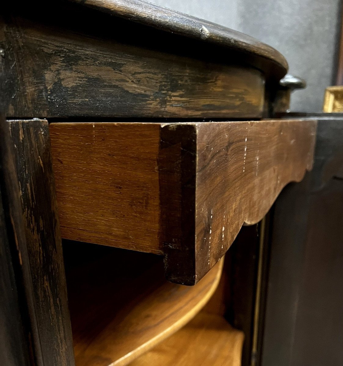 Louis XV Style Lacquered Wood And Stained Wood Sideboard -photo-7