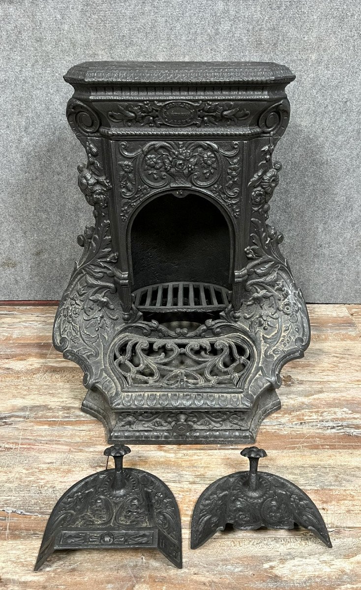 Fireplace Stove From Godin Foundries And Manufactures Napoleon III Period -photo-5