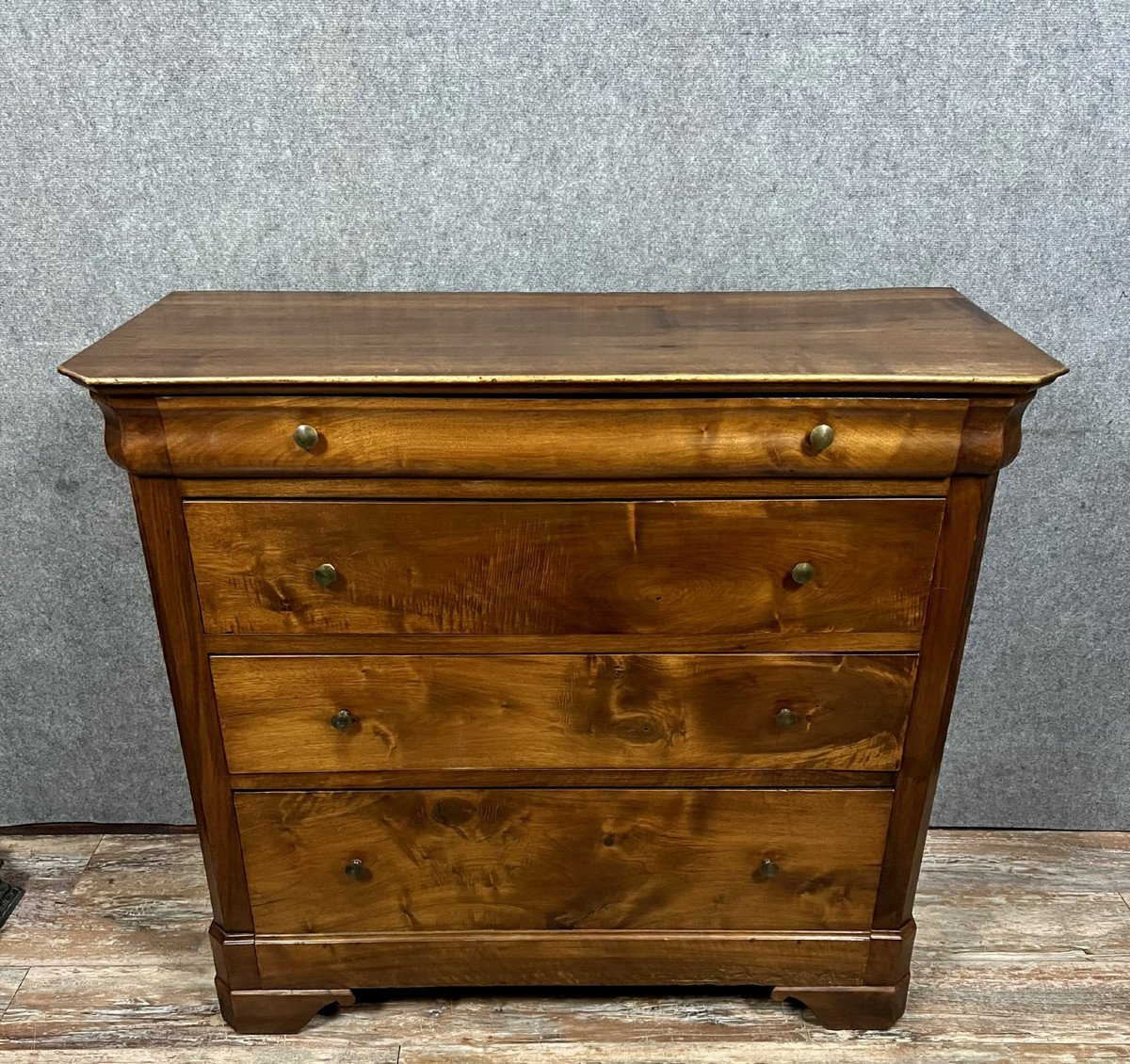 Louis Philippe A Doucine Period Commode In Walnut-photo-1
