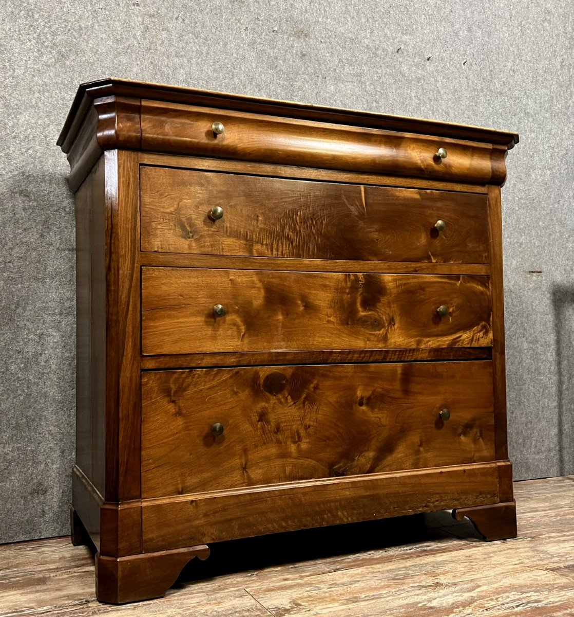 Louis Philippe A Doucine Period Commode In Walnut-photo-2