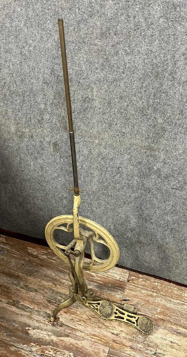England 19th Century: Rare Dentist's Gallows With Pedal With Its Mat -photo-3