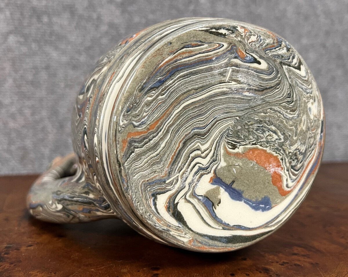 Vintage Shaped Piece In Roanne Earthenware Circa 1950-photo-1