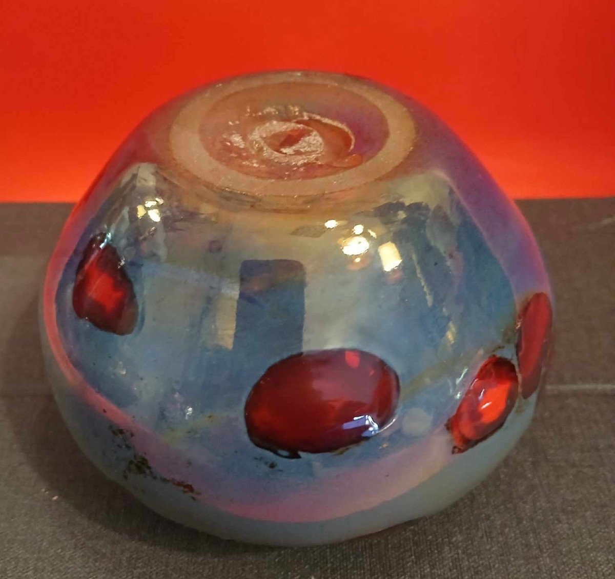 Blown Glass Ball Vase -photo-3