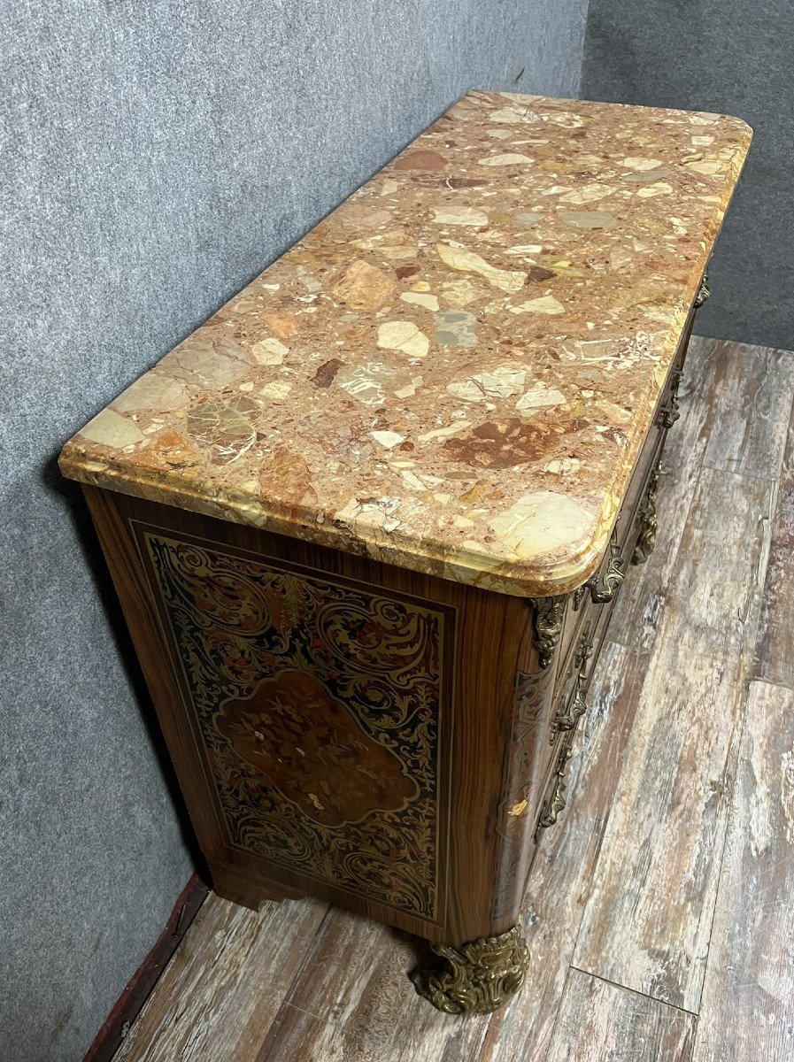 "boulle" Chest Of Drawers, Napoleon III Style -photo-4